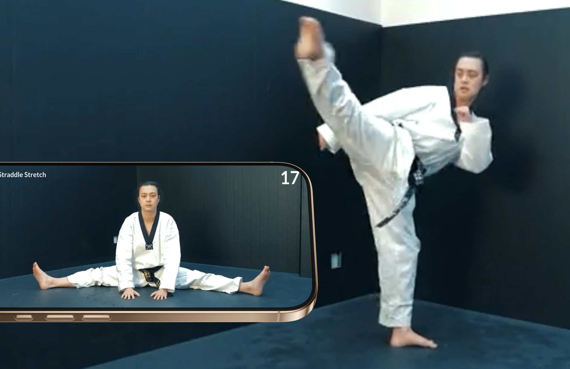 Training karate anywhere, anytime